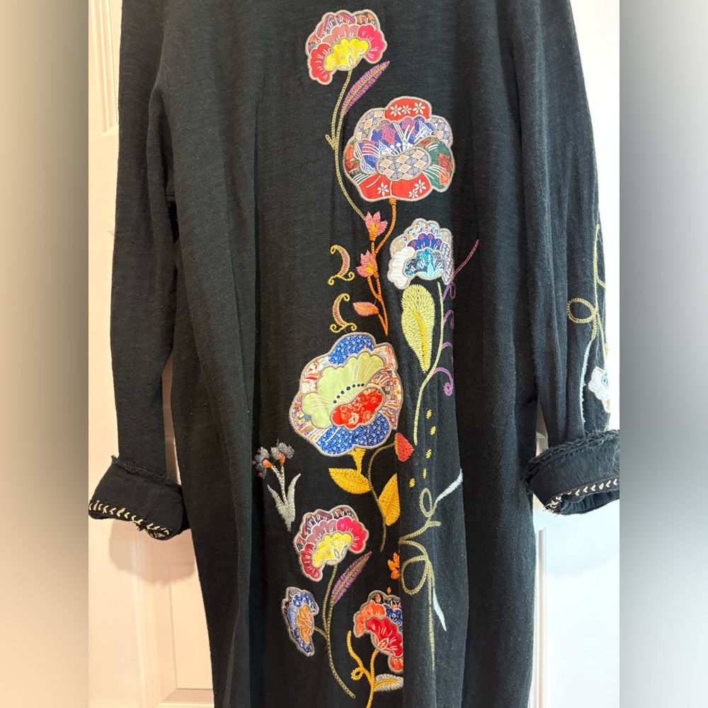 Johnny Was Biya TARIA APPLIQUE CARDIGAN - Picture 12 of 13